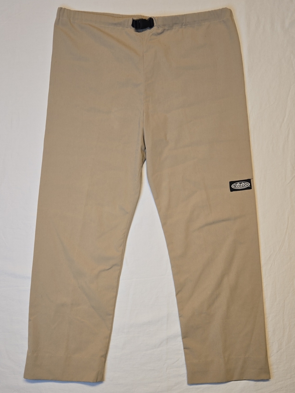 Modrobes Beige Wide Leg Pants with Adjustable Waist Rave Wear